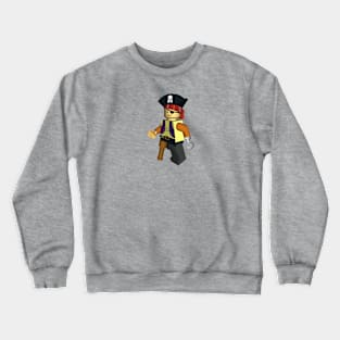 Building Block Pirate Retro Drawing Crewneck Sweatshirt